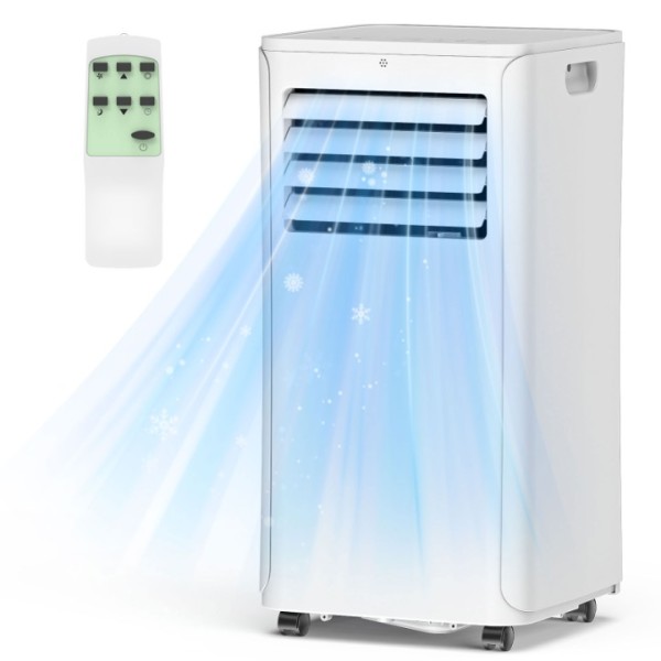 12000BTU Portable Air Conditioner,3 IN-1Portable AC with Remote Control，up to550sq.ft, with Sleep Mode and 24H Timer, Easy Installation & Mobility for bedroom,living room,office